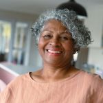 Patelco member Lonna B. smiles at the camera.